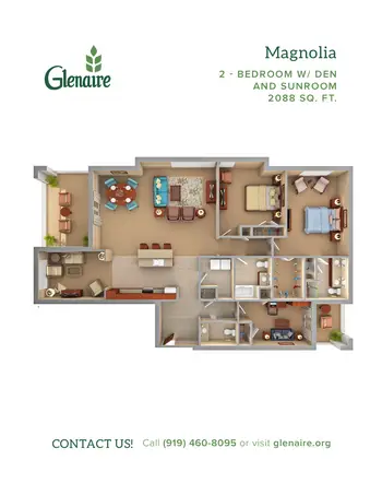 Floorplan of Glenaire, Assisted Living, Nursing Home, Independent Living, CCRC, Cary, NC 18