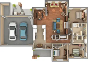 Floorplan of River Landing, Assisted Living, Nursing Home, Independent Living, CCRC, Colfax, NC 8