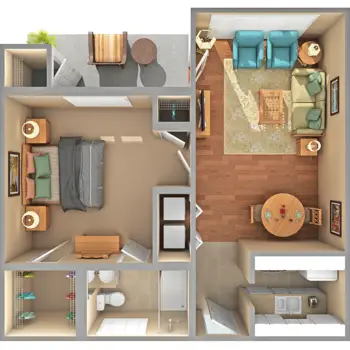 Floorplan of Scotia Village, Assisted Living, Nursing Home, Independent Living, CCRC, Laurinburg, NC 1