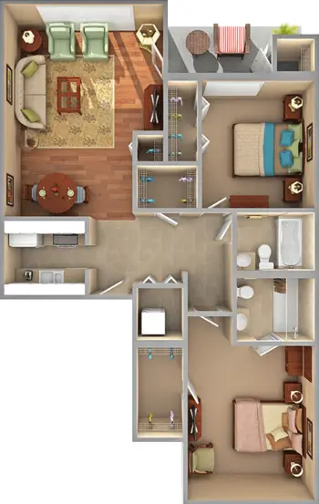 Floorplan of Scotia Village, Assisted Living, Nursing Home, Independent Living, CCRC, Laurinburg, NC 3