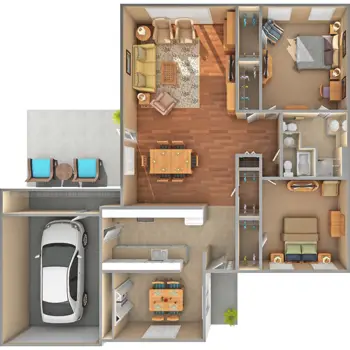 Floorplan of Scotia Village, Assisted Living, Nursing Home, Independent Living, CCRC, Laurinburg, NC 4