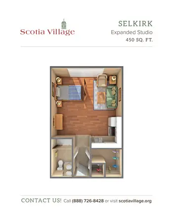 Floorplan of Scotia Village, Assisted Living, Nursing Home, Independent Living, CCRC, Laurinburg, NC 11