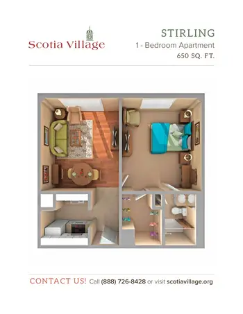 Floorplan of Scotia Village, Assisted Living, Nursing Home, Independent Living, CCRC, Laurinburg, NC 17