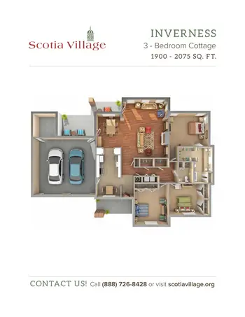 Floorplan of Scotia Village, Assisted Living, Nursing Home, Independent Living, CCRC, Laurinburg, NC 19