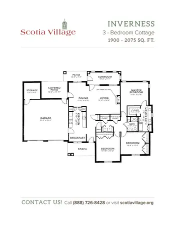Floorplan of Scotia Village, Assisted Living, Nursing Home, Independent Living, CCRC, Laurinburg, NC 20