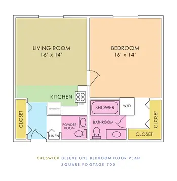 Floorplan of Rosemont, Assisted Living, Nursing Home, Independent Living, CCRC, Bryn Mawr, PA 6