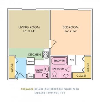 Floorplan of Rosemont, Assisted Living, Nursing Home, Independent Living, CCRC, Bryn Mawr, PA 7