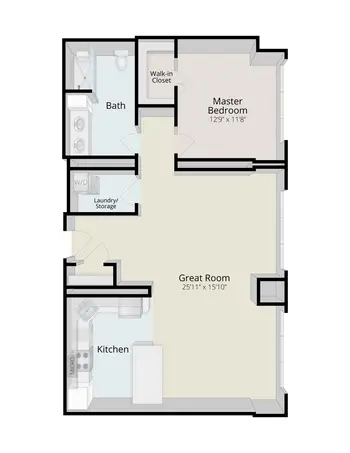 Floorplan of Rydal Park, Assisted Living, Nursing Home, Independent Living, CCRC, Rydal, PA 5