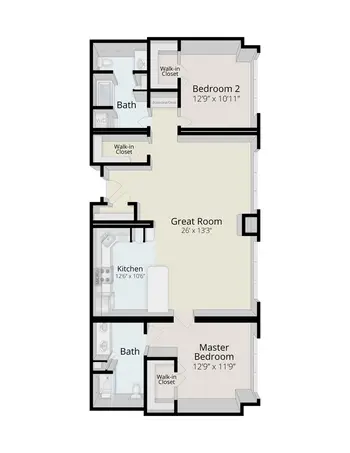 Floorplan of Rydal Park, Assisted Living, Nursing Home, Independent Living, CCRC, Rydal, PA 7