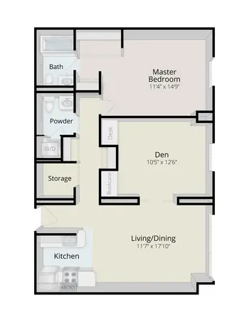 Floorplan of Rydal Park, Assisted Living, Nursing Home, Independent Living, CCRC, Rydal, PA 13