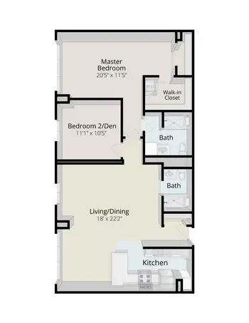 Floorplan of Rydal Park, Assisted Living, Nursing Home, Independent Living, CCRC, Rydal, PA 15