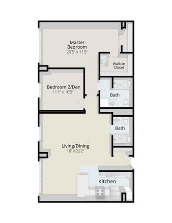 Floorplan of Rydal Park, Assisted Living, Nursing Home, Independent Living, CCRC, Rydal, PA 16