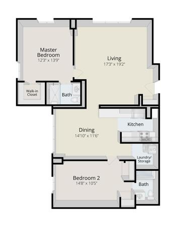 Floorplan of Rydal Park, Assisted Living, Nursing Home, Independent Living, CCRC, Rydal, PA 18