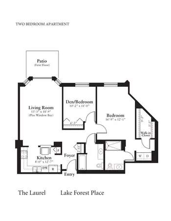 Floorplan of Lake Forest Place, Assisted Living, Nursing Home, Independent Living, CCRC, Lake Forest, IL 16