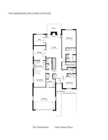 Floorplan of Lake Forest Place, Assisted Living, Nursing Home, Independent Living, CCRC, Lake Forest, IL 17
