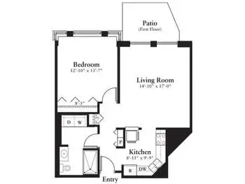 Floorplan of Lake Forest Place, Assisted Living, Nursing Home, Independent Living, CCRC, Lake Forest, IL 2