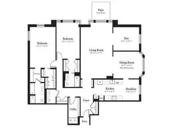 Floorplan of Lake Forest Place, Assisted Living, Nursing Home, Independent Living, CCRC, Lake Forest, IL 3