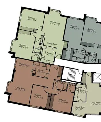 Floorplan of Ten Twenty Grove, Assisted Living, Nursing Home, Independent Living, CCRC, Evanston, IL 1