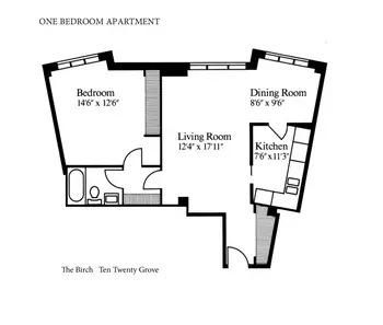 Floorplan of Ten Twenty Grove, Assisted Living, Nursing Home, Independent Living, CCRC, Evanston, IL 3