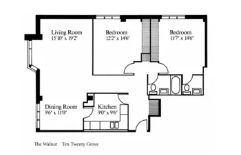 Floorplan of Ten Twenty Grove, Assisted Living, Nursing Home, Independent Living, CCRC, Evanston, IL 6