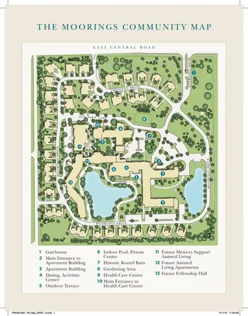 Campus Map of Moorings of Arlington Heights, Assisted Living, Nursing Home, Independent Living, CCRC, Arlington Heights, IL 1
