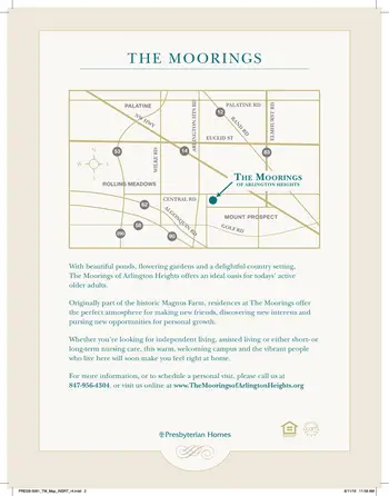 Campus Map of Moorings of Arlington Heights, Assisted Living, Nursing Home, Independent Living, CCRC, Arlington Heights, IL 2