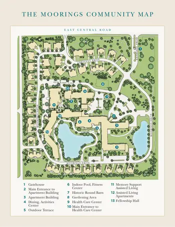 Campus Map of Moorings of Arlington Heights, Assisted Living, Nursing Home, Independent Living, CCRC, Arlington Heights, IL 3
