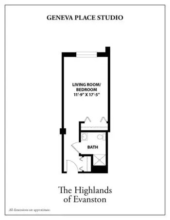 Floorplan of Westminster Place, Assisted Living, Nursing Home, Independent Living, CCRC, Evanston, IL 6