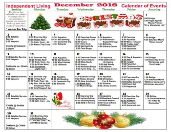 Activity Calendar of Aberdeen Village, Assisted Living, Nursing Home, Independent Living, CCRC, Olathe, KS 4
