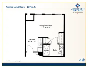 Floorplan of Aberdeen Village, Assisted Living, Nursing Home, Independent Living, CCRC, Olathe, KS 7