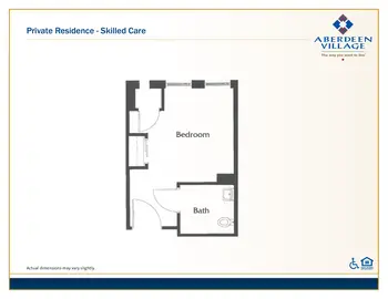 Floorplan of Aberdeen Village, Assisted Living, Nursing Home, Independent Living, CCRC, Olathe, KS 8