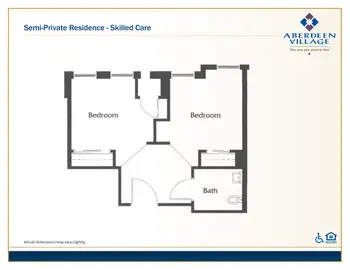 Floorplan of Aberdeen Village, Assisted Living, Nursing Home, Independent Living, CCRC, Olathe, KS 9