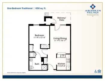 Floorplan of Aberdeen Village, Assisted Living, Nursing Home, Independent Living, CCRC, Olathe, KS 10