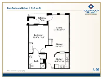 Floorplan of Aberdeen Village, Assisted Living, Nursing Home, Independent Living, CCRC, Olathe, KS 11