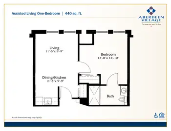 Floorplan of Aberdeen Village, Assisted Living, Nursing Home, Independent Living, CCRC, Olathe, KS 12