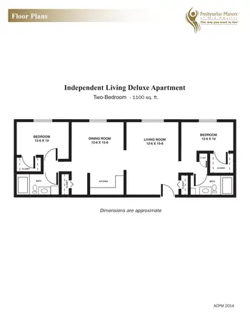 Floorplan of Arkansas City Presbyterian Manor, Assisted Living, Nursing Home, Independent Living, CCRC, Arkansas City, KS 3