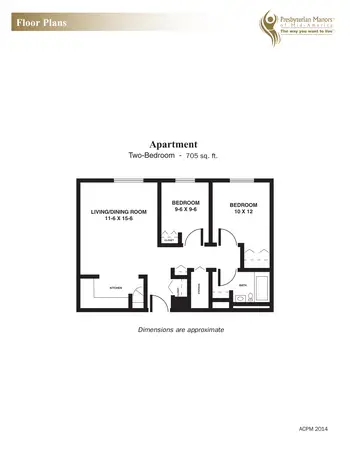 Floorplan of Arkansas City Presbyterian Manor, Assisted Living, Nursing Home, Independent Living, CCRC, Arkansas City, KS 4