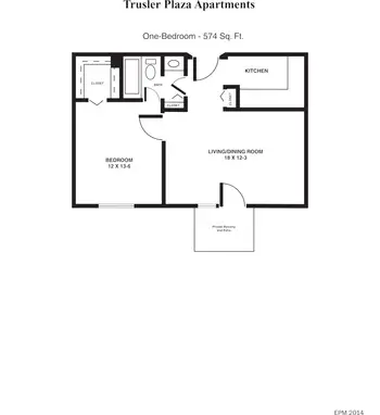 Floorplan of Emporia Presbyterian Manor, Assisted Living, Nursing Home, Independent Living, CCRC, Emporia, KS 5