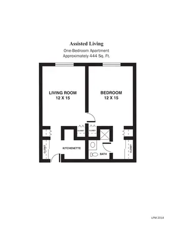 Floorplan of Lawrence Presbyterian Manor, Assisted Living, Nursing Home, Independent Living, CCRC, Lawrence, KS 16