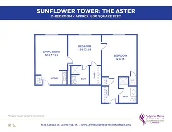Floorplan of Lawrence Presbyterian Manor, Assisted Living, Nursing Home, Independent Living, CCRC, Lawrence, KS 4