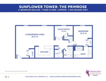 Floorplan of Lawrence Presbyterian Manor, Assisted Living, Nursing Home, Independent Living, CCRC, Lawrence, KS 12