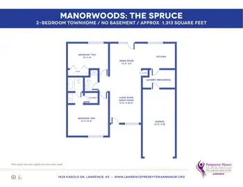 Floorplan of Lawrence Presbyterian Manor, Assisted Living, Nursing Home, Independent Living, CCRC, Lawrence, KS 13