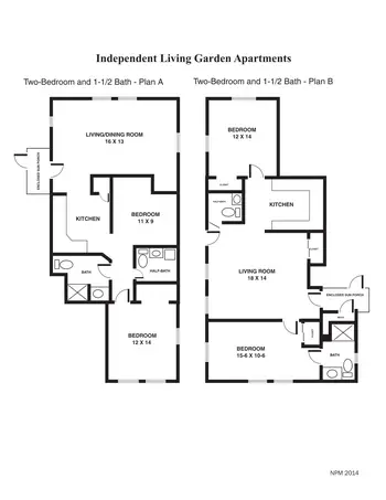 Floorplan of Newton Presbyterian Manor, Assisted Living, Nursing Home, Independent Living, CCRC, Newton, KS 5