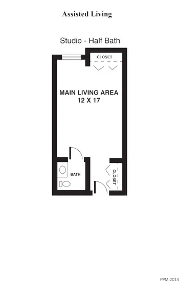 Floorplan of Parsons Presbyterian Manor, Assisted Living, Nursing Home, Independent Living, CCRC, Parsons, KS 5