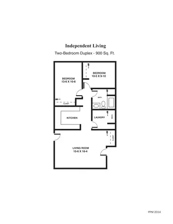 Floorplan of Parsons Presbyterian Manor, Assisted Living, Nursing Home, Independent Living, CCRC, Parsons, KS 1