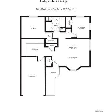 Floorplan of Parsons Presbyterian Manor, Assisted Living, Nursing Home, Independent Living, CCRC, Parsons, KS 2