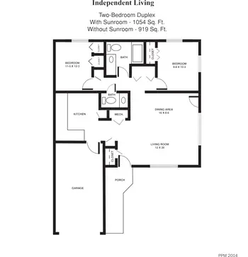 Floorplan of Parsons Presbyterian Manor, Assisted Living, Nursing Home, Independent Living, CCRC, Parsons, KS 3