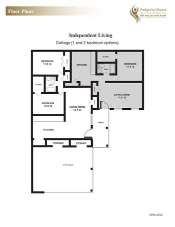 Floorplan of Rolla Presbyterian Manor, Assisted Living, Nursing Home, Independent Living, CCRC, Rolla, MO 2