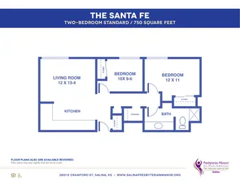 Floorplan of Salina Presbyterian Manor, Assisted Living, Nursing Home, Independent Living, CCRC, Salina, KS 5