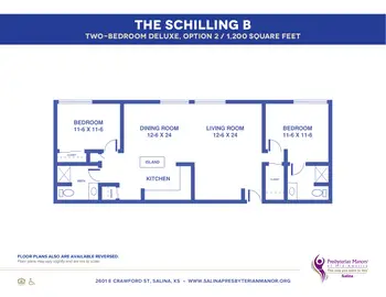 Floorplan of Salina Presbyterian Manor, Assisted Living, Nursing Home, Independent Living, CCRC, Salina, KS 7